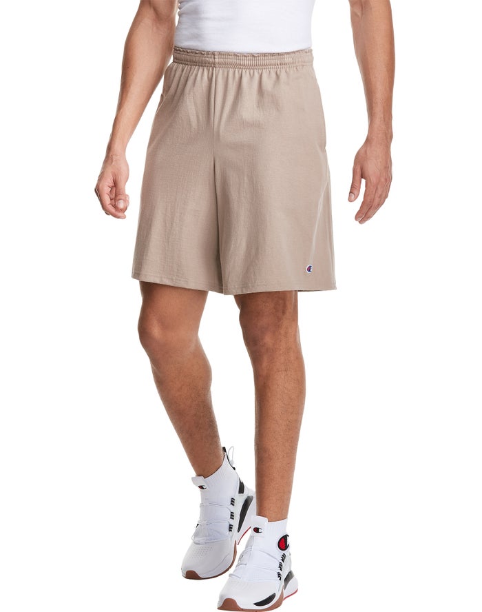 Champion Classic Cotton Jersey - Miesten Khaki Shortsit - Suomi 4657081-KQ